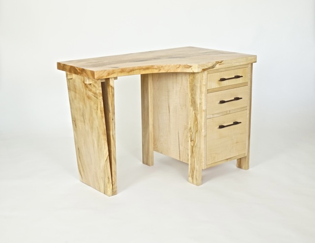 slab desk in maple- 48'x16'x30'
